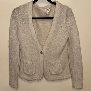 LOFT Cream Cardigan Sweater